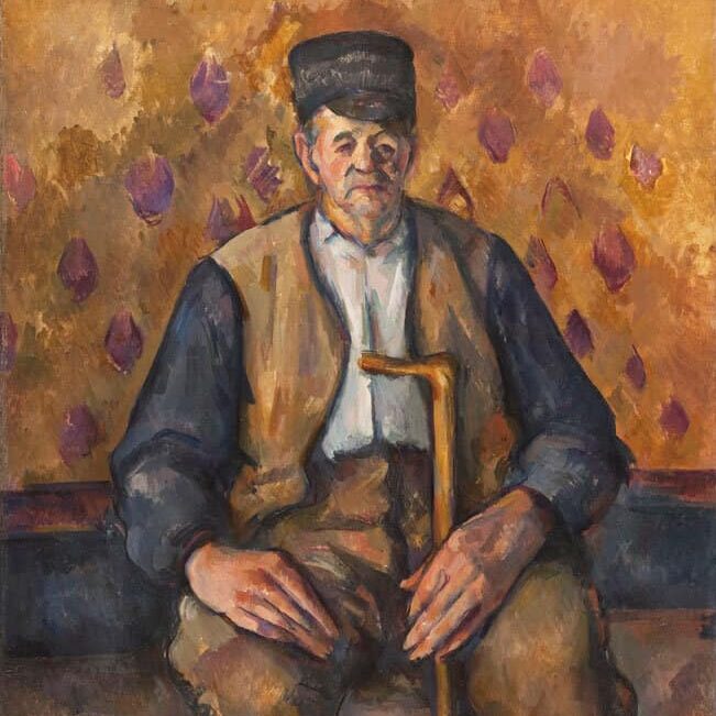 Paul Cézanne - Paysan assis (vers 1900), musée d'Orsay