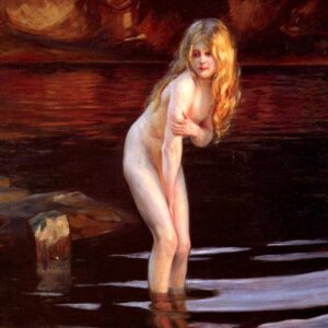 Paul Émile Chabas - Au crépuscule (La Baigneuse), années 1900