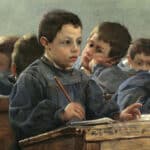 Paul Louis Martin des Amoignes, En classe (1886)