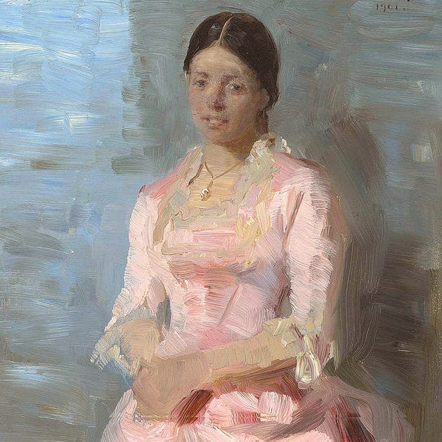 Peder Severin Krøyer - Portrait de Frederikke Tuxen (1882)