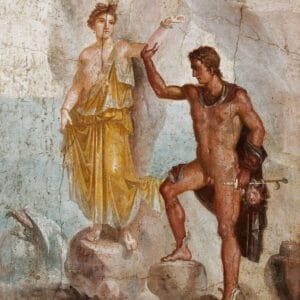 Persée et Andromède - fresque de la Casa dei Dioscuri, peristilio 53, Pompéi, 1er siècle av. JC