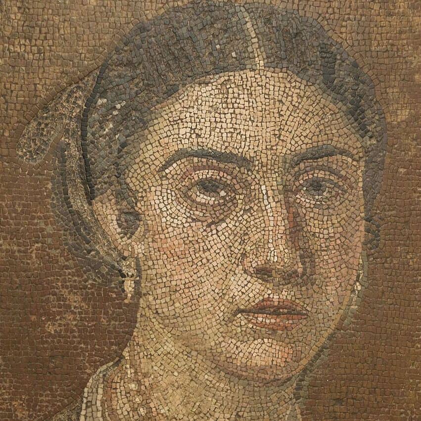 Photographie de Dominik Matus - Portrait d'une dame Mosaïque de Pompéi au Musée Archéologique National de Naples, Italie