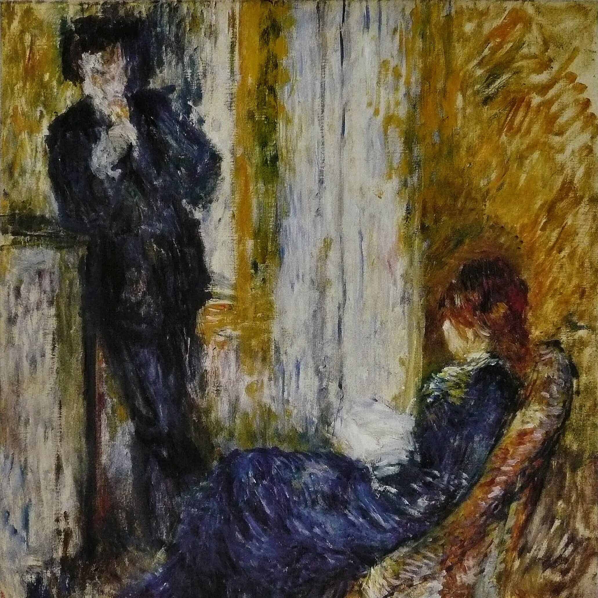 Pierre Auguste Renoir - Au coin de cheminée (1875)