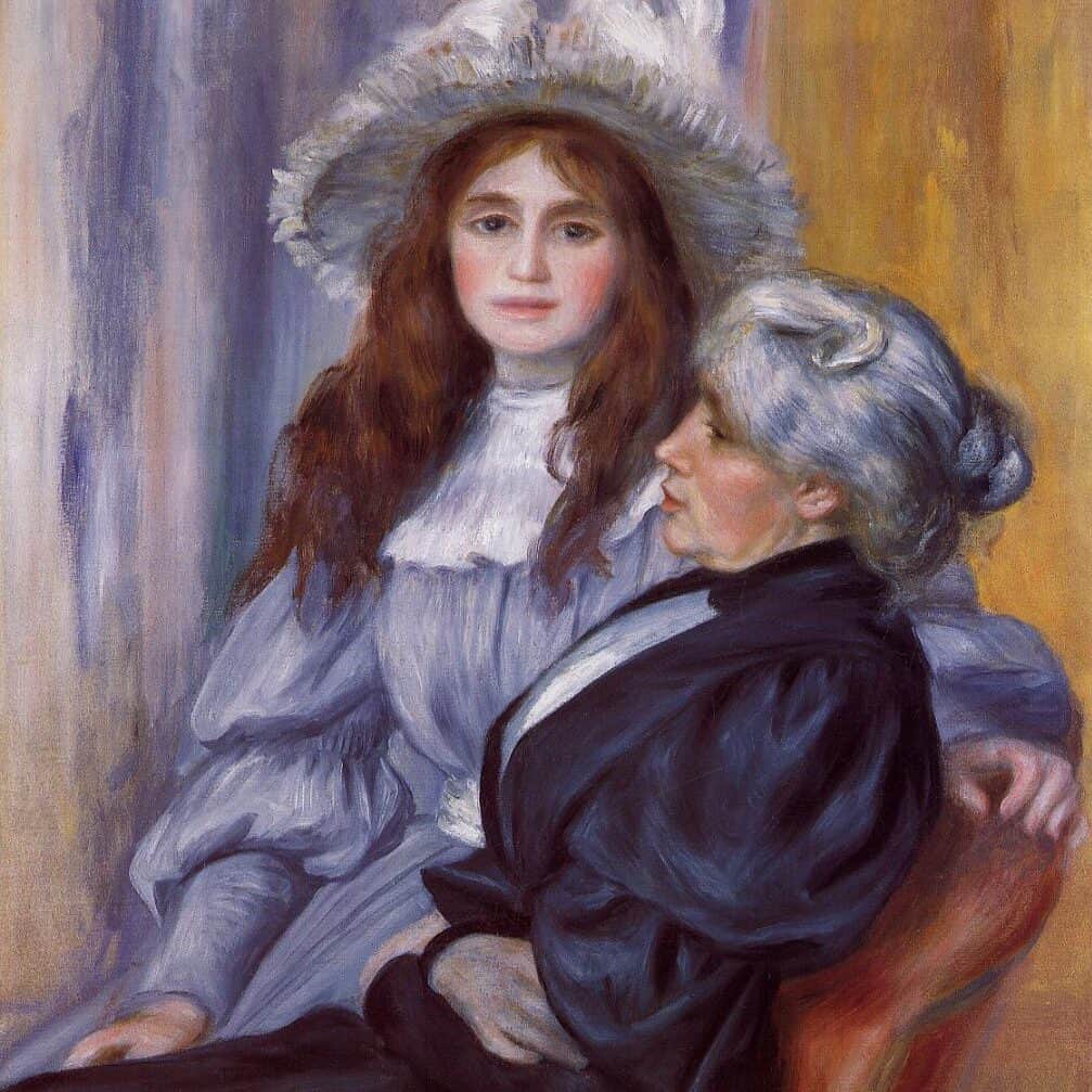 Pierre-Auguste Renoir - Berthe-Morisot et sa fille Julie Manet (1894)