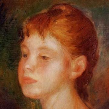 Pierre-Auguste Renoir, Étude de jeune fille, Mademoiselle Murer (1882)