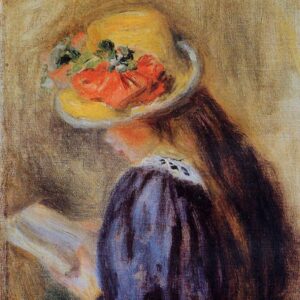 Pierre-Auguste Renoir - Jeune femme en bleu lisant (1889)