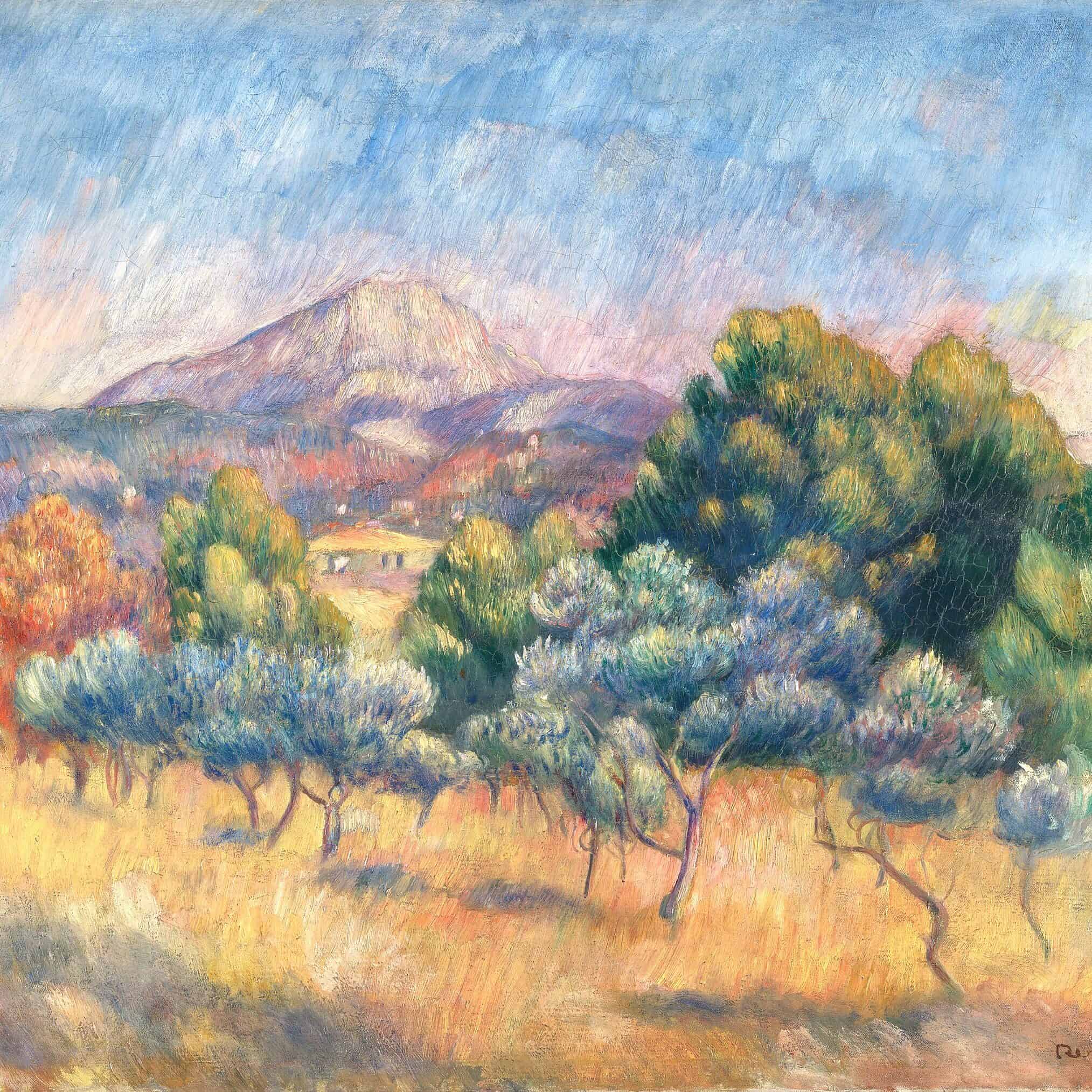 Pierre-Auguste Renoir - La Montagne Sainte-Victoire (vers 1888-1889)