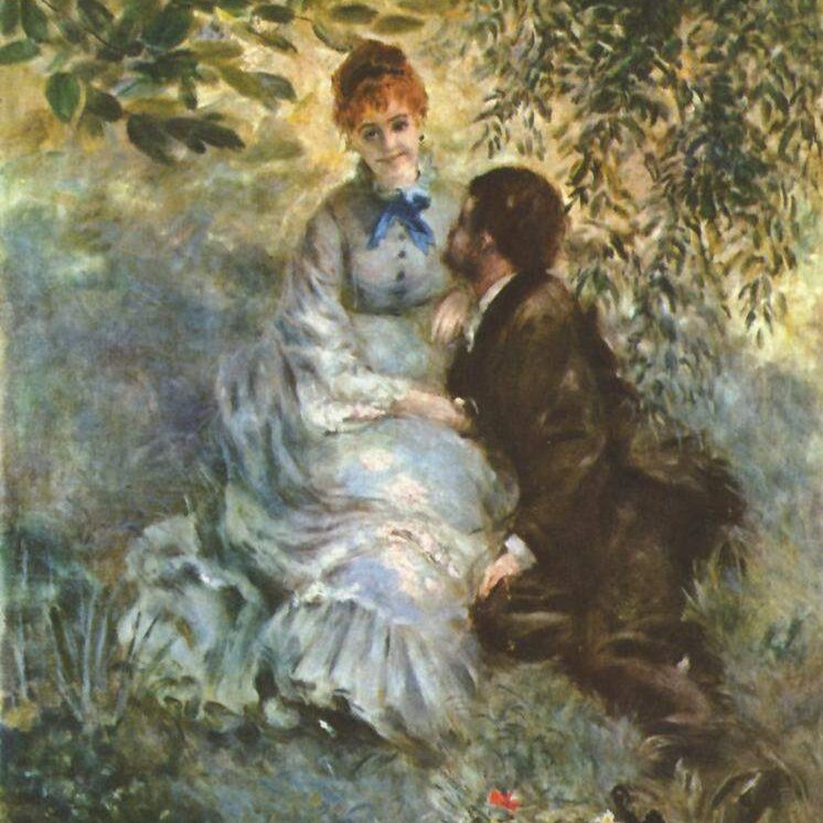 Pierre-Auguste Renoir - Les amoureux (1875)