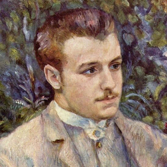 Pierre-Auguste Renoir - Portrait de Charles & Georges Durand-Ruel (1882), Détail