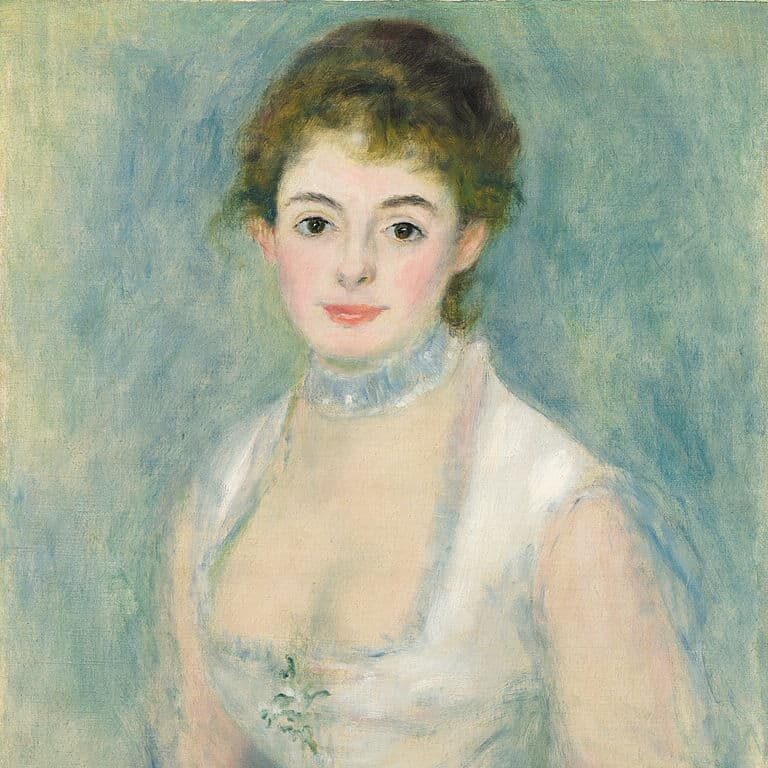 Pierre-Auguste Renoir - Portrait de Madame Henriot (1876)
