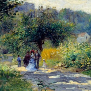 Pierre-Auguste Renoir - Une route à Louveciennes (1870)