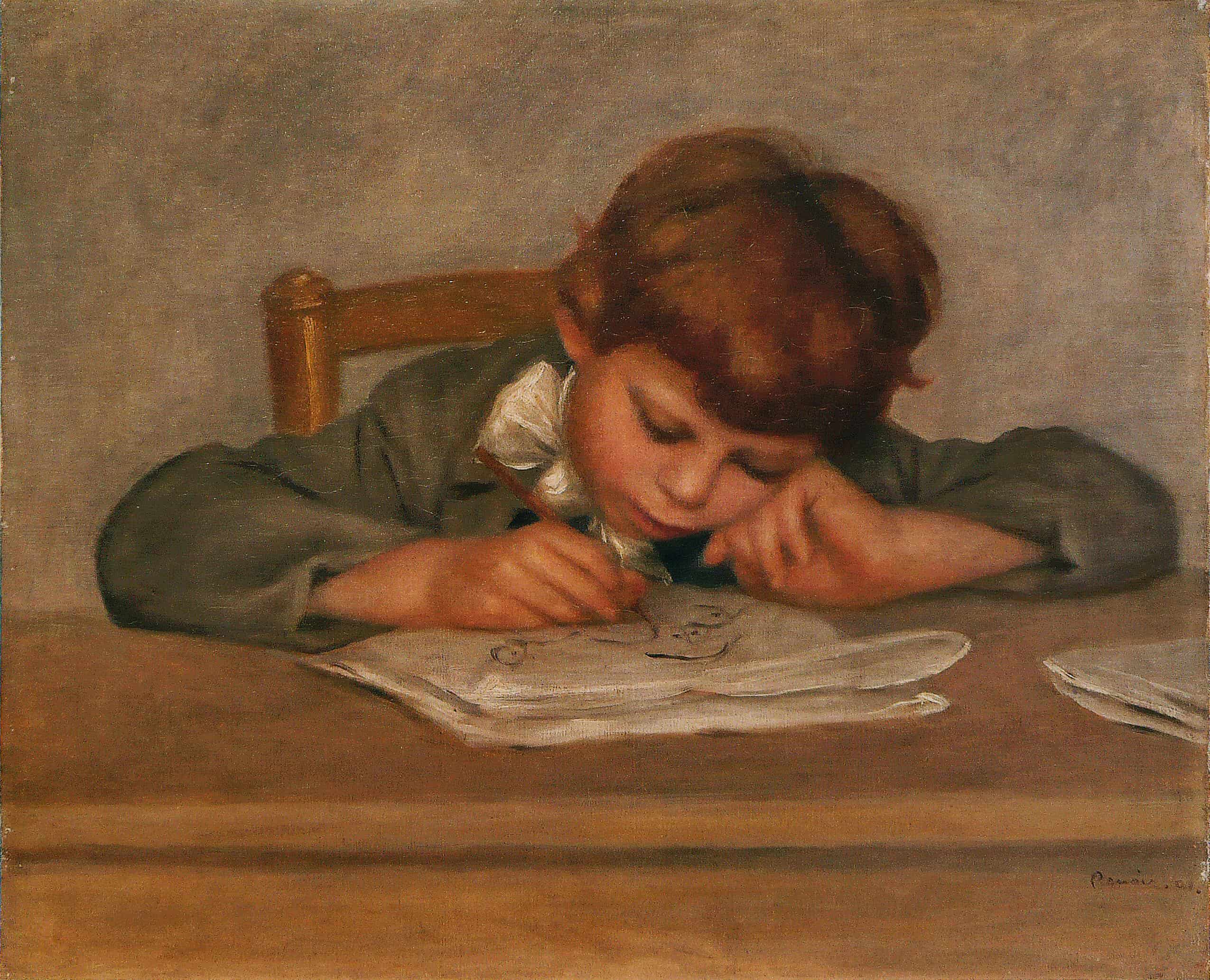 Pierre-Auguste Renoir - Jean Renoir dessinant