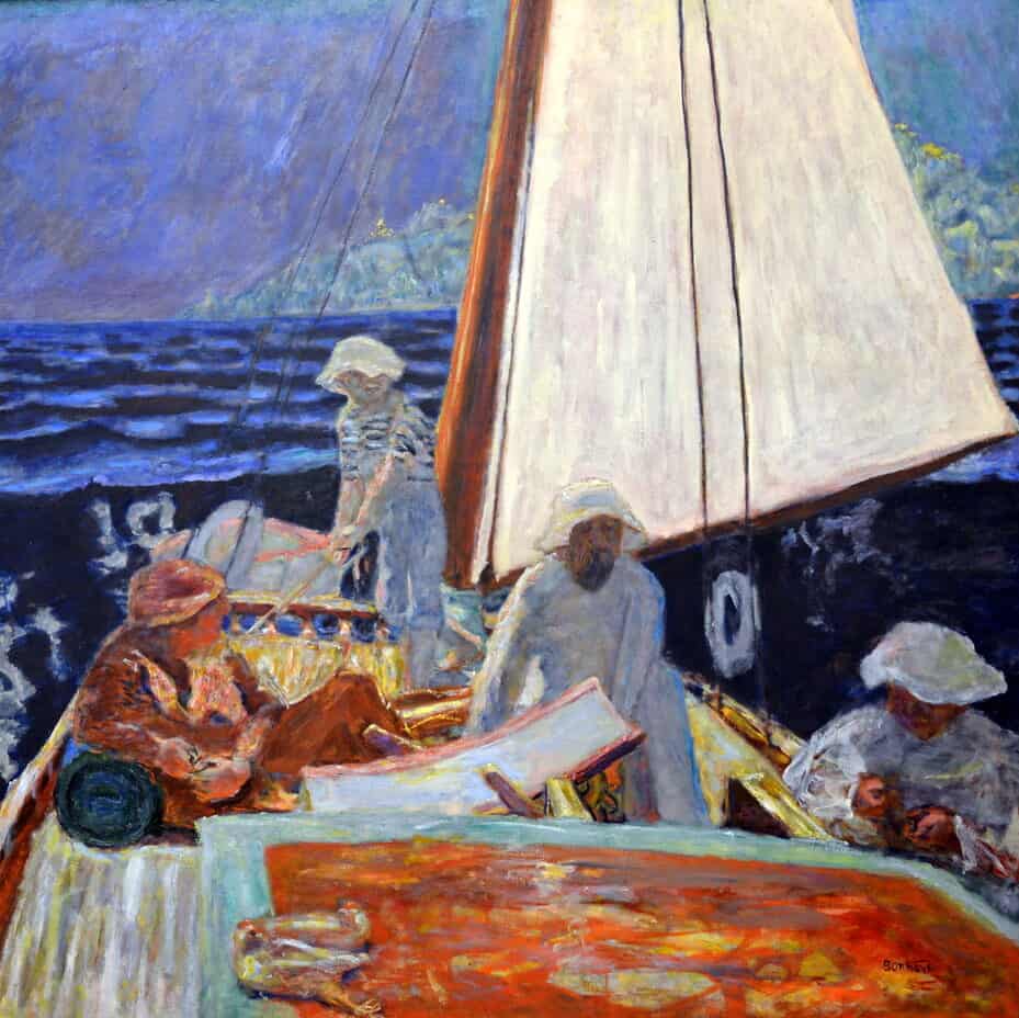 Pierre Bonnard - Signac et ses amis en bateau (1924)