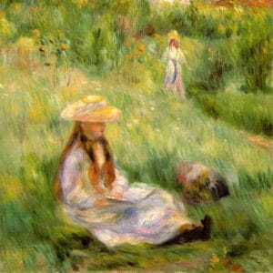 Auguste Renoir - Jeune fille dans le jardin à Mezy (1891)