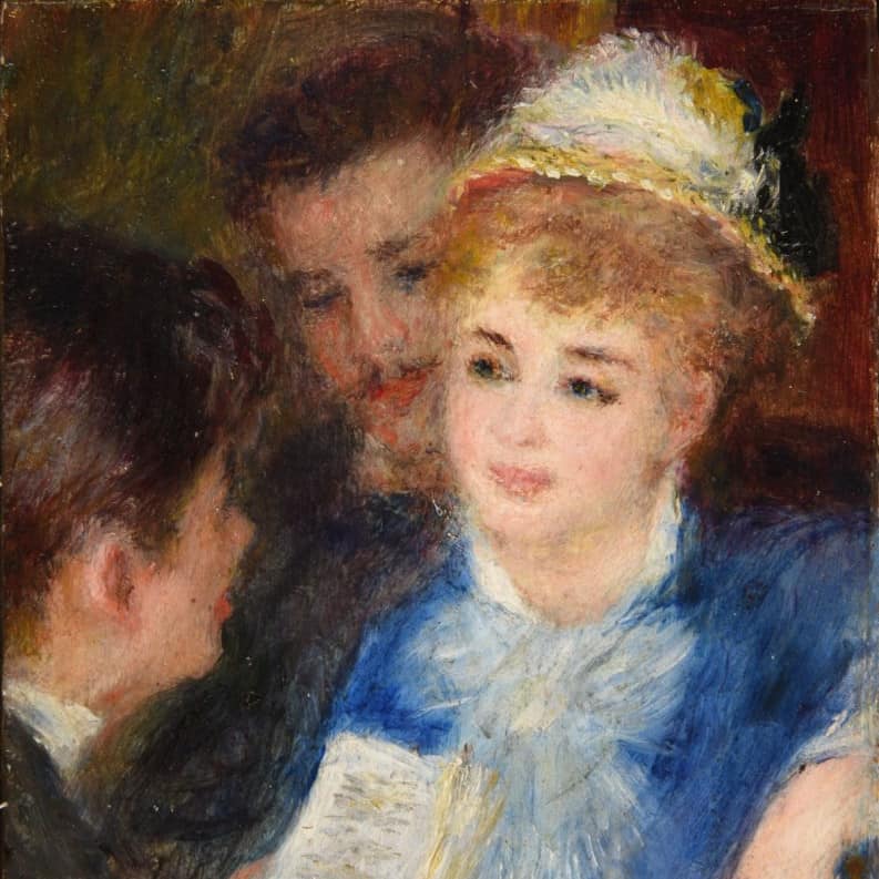 Pierre-Auguste Renoir, La Lecture du rôle (1876-1877)