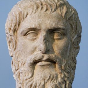 Platon. Marbre de Luni, copie du portrait exécuté par Silanion pour l'Académie d'Athènes vers 370 av JC