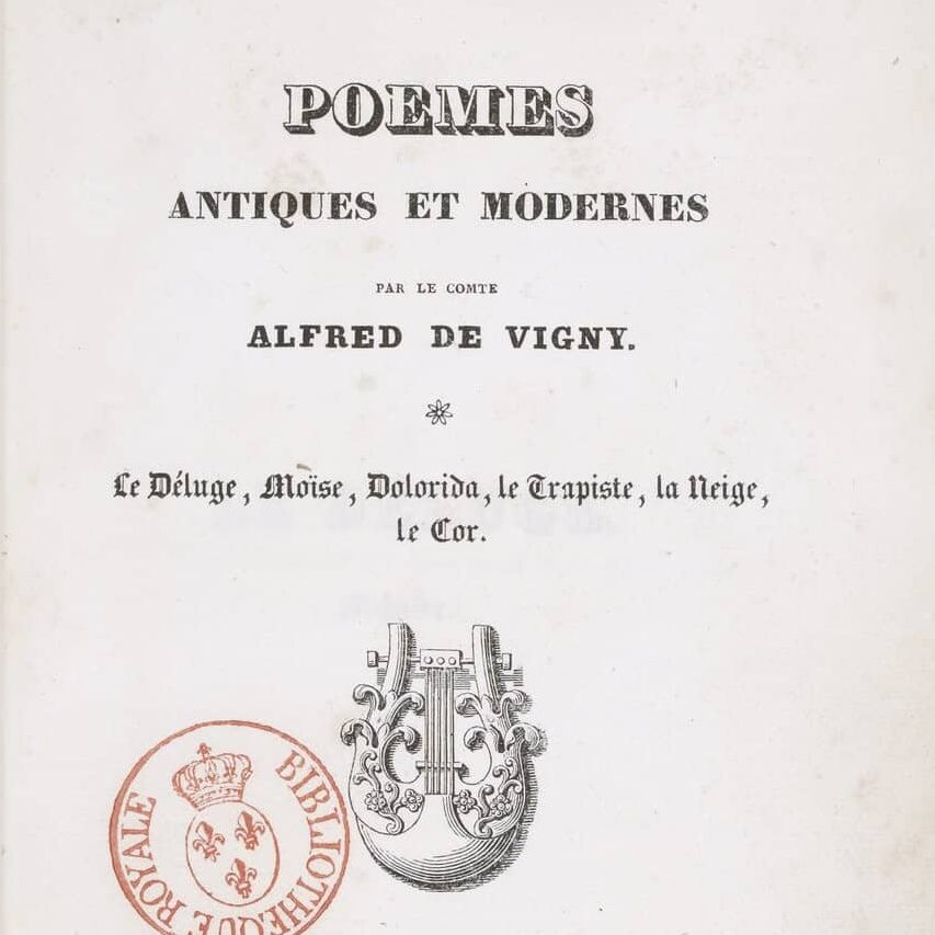 Poèmes antiques et modernes, par Alfred de Vigny