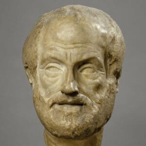 Portrait d'Aristote (384-322 avant J. C.)