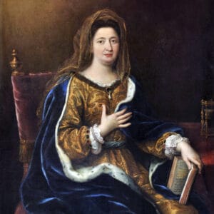 Portrait de Françoise d’Aubigné, marquise de Maintenon, représentée en Sainte Françoise Romaine par Pierre Mignard (1694)