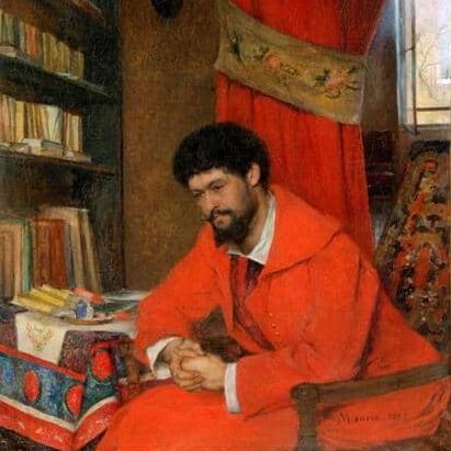 Portrait de Jean Richepin, peint par Charles Maurin (1885)