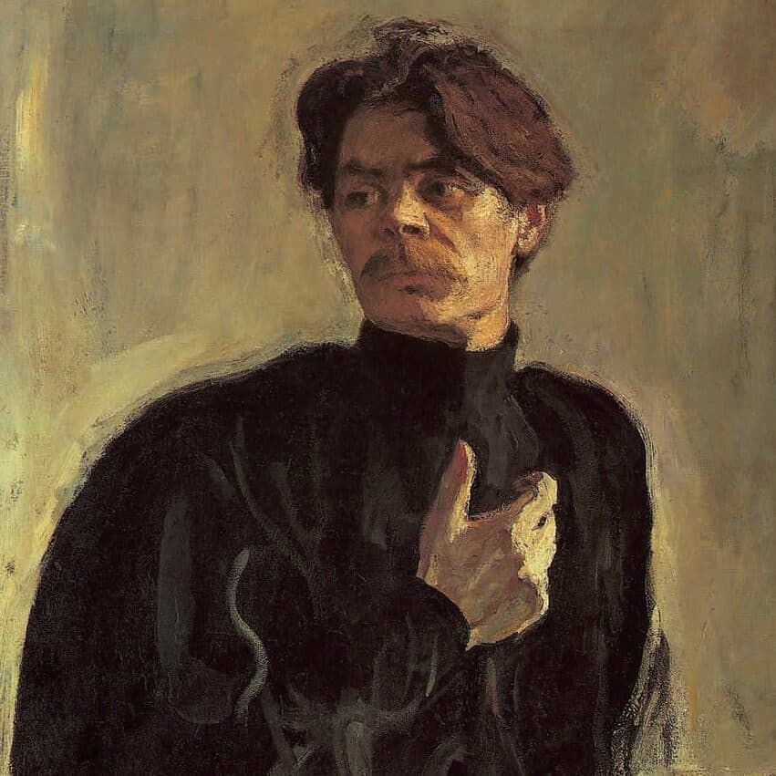 Portrait de Maxime Gorki en 1905, par Valentin Alexandrovich Serov