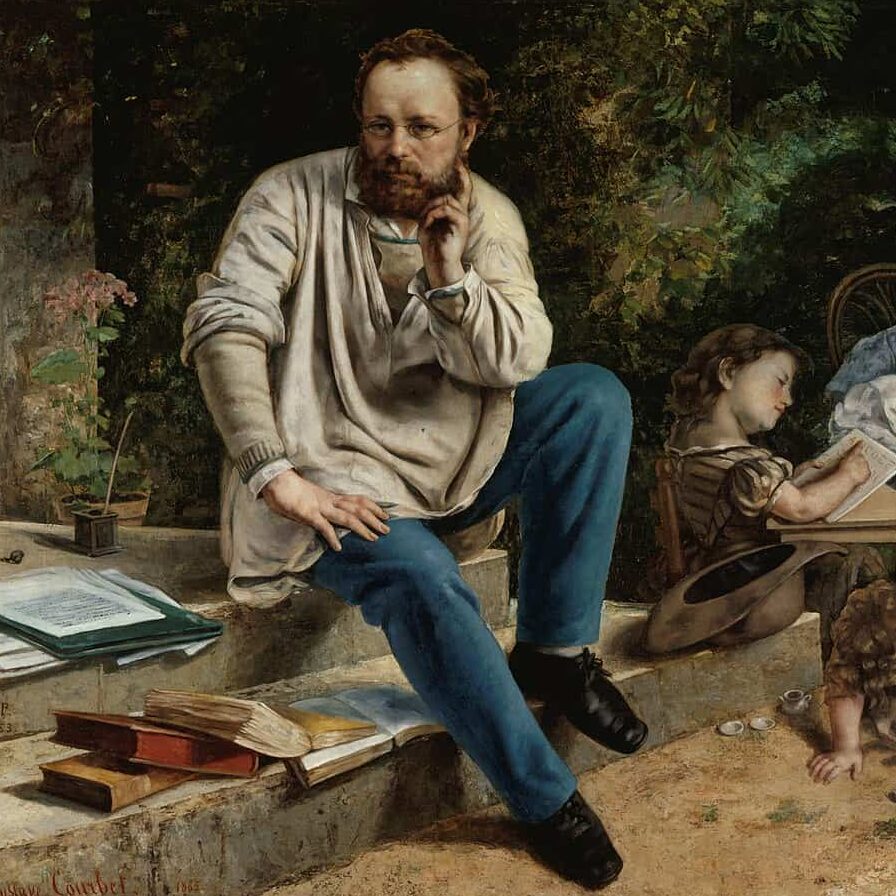 Portrait de Pierre-Joseph Proudhon-en 1853, par Gustave Courbet