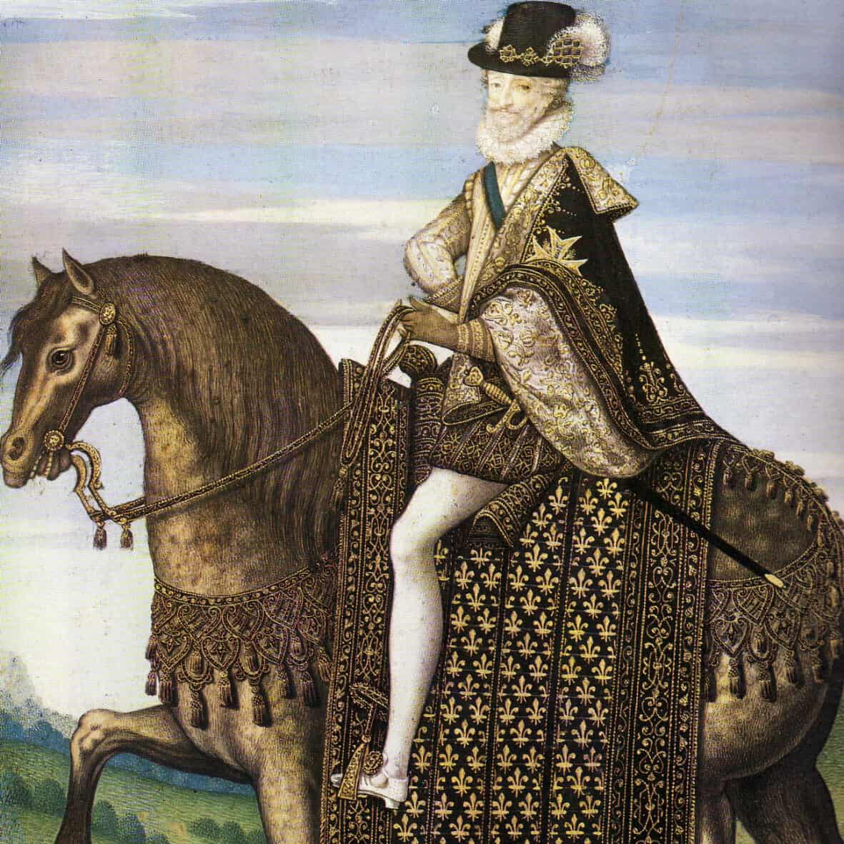 Portrait équestre de Henri IV (1553-1610), roi de France (XVIe siècle)