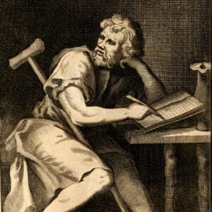 Portrait imaginaire d'Épictète, par William Sonmans (XVIIIe siècle)
