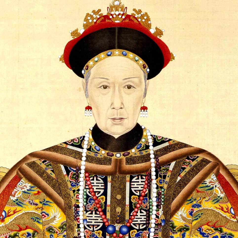 Portrait officiel de l'impératrice douairière Ci-Xi
