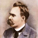 Portrait colorisé de Friedrich Nietzsche