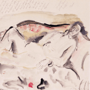 Rainer Maria Rilke - Sur le sofa à Muzot, par Baladine Klossowska (13.10.1921)