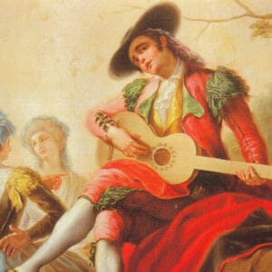 Ramon Bayeu y Subias - Homme élégant jouant de la guitare