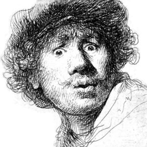 Rembrandt aux yeux hagards 1630