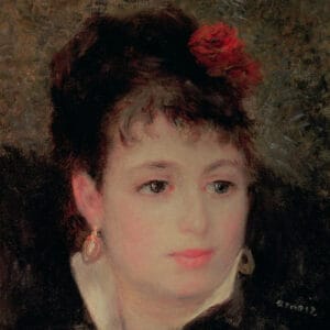 Renoir - Femme à la rose (1876)