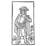 Représentation présumée de François Villon dans la plus ancienne édition de ses œuvres (Pierre Levet, 1489)