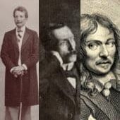 Portraits de Georges Rodenbach, Albert Samain et Tristan L'Hermite.