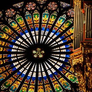 Rosace et orgue de la cathédrale de Strasbourg