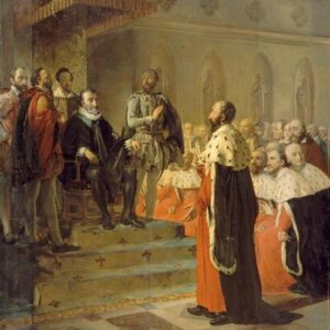 Georges Rouget - Henri IV à l assemblee des notables à Rouen 4 novembre 1596 (1822)