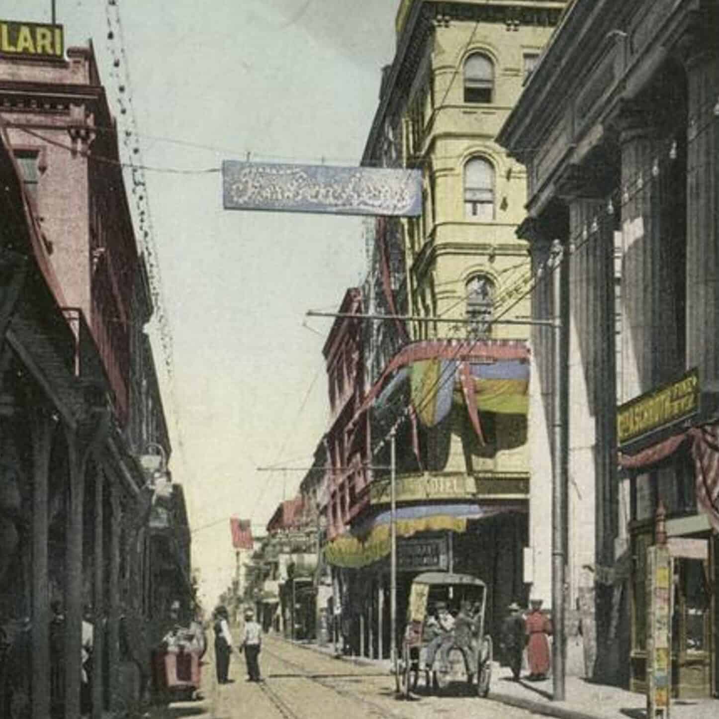 Royal Street depuis Canal Street, La Nouvelle-Orléans, La (1898-1931)