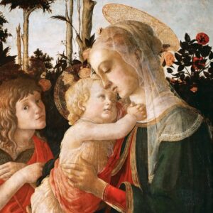 Sandro Boticelli - La Vierge et l'enfant avec le jeune Saint Jean-Baptiste (1468)