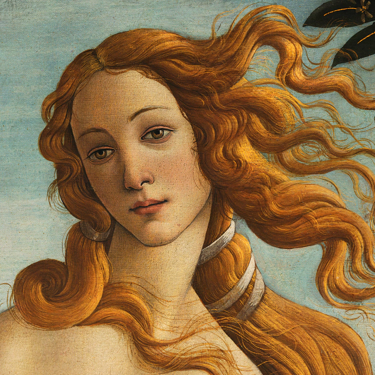 Sandro Botticelli - La Naissance de Vénus (vers 1485), Détail