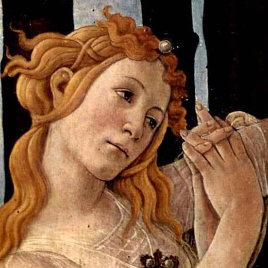Sandro Botticelli - Le Printemps (Primavera), 1482, Détail, Galerie des Offices de Florence