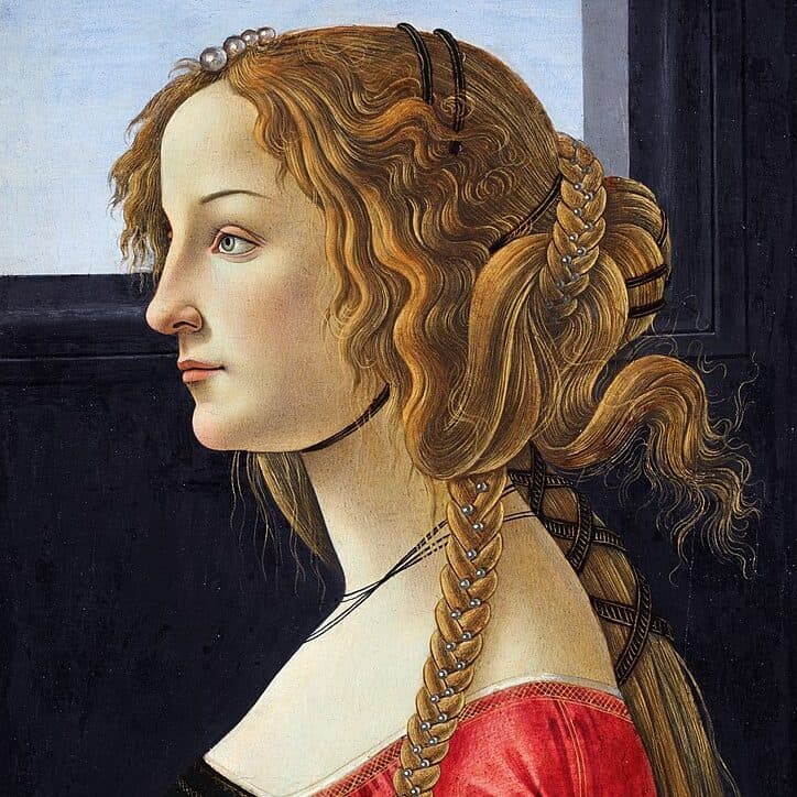 Sandro Botticelli - Portrait de Simonetta Vespucci (1480)
