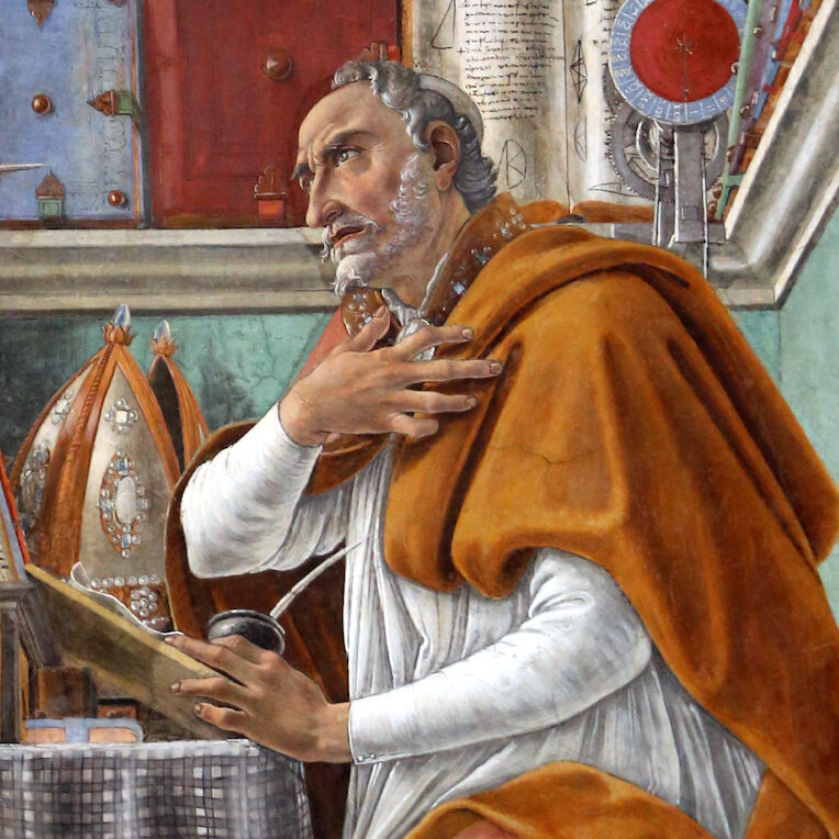 Sandro Botticelli, Saint Augustin dans son cabinet de travail - Église Ognissanti, Florence