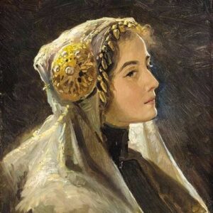 Sergej Sergeevic Solomko - Portrait de femme (vers 1900)