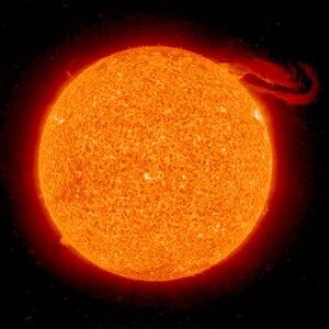 Solar prominence from STEREO spacecraft September 29 2008