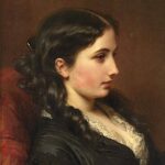 Franz Xaver Winterhalter, Étude de jeune fille de profil (1862)