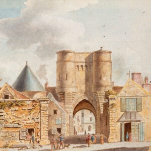 Tavernier de Jonquières, Vue de la porte du Pont à Crépy-en-Valois (178?)