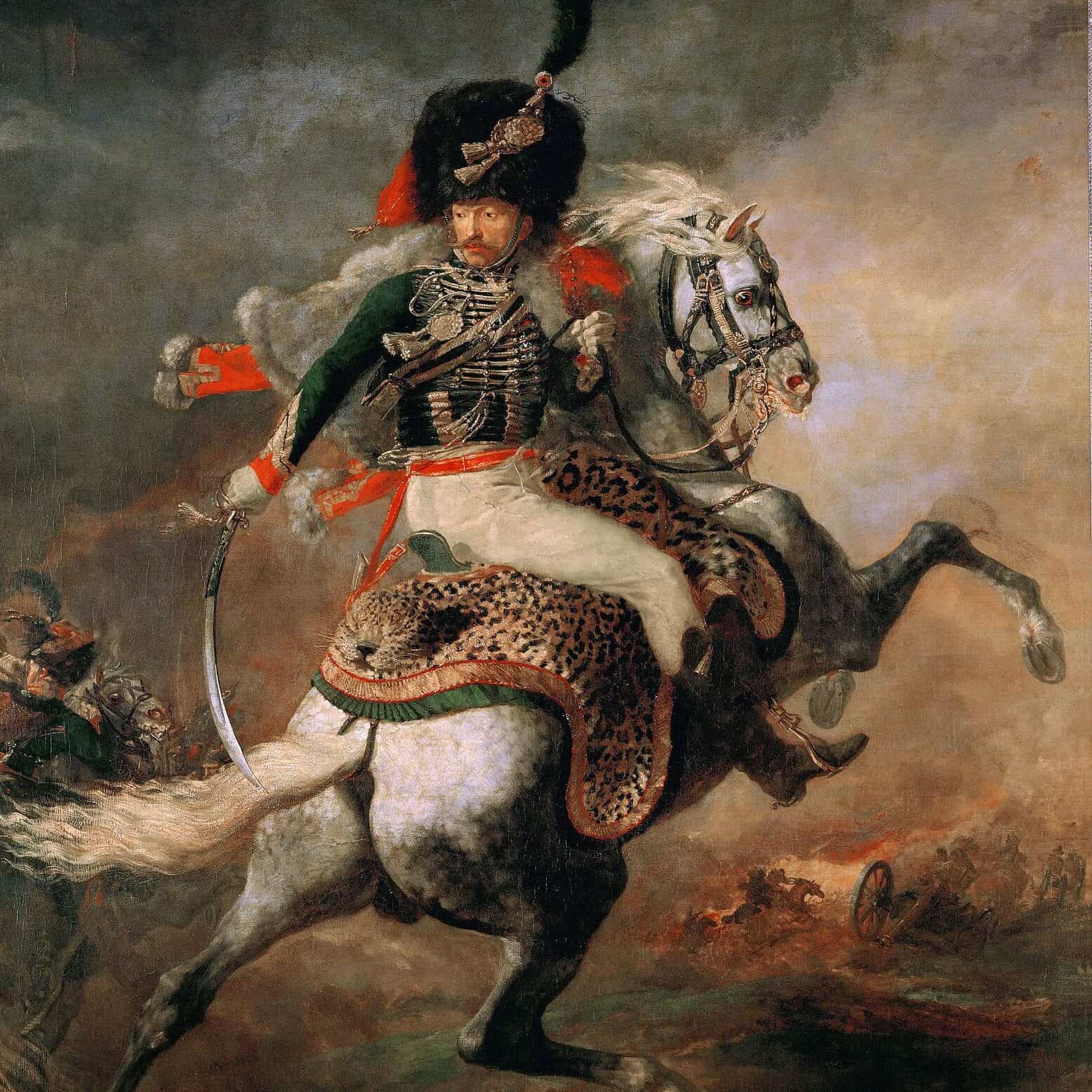 Théodore Géricault - Officier de chasseurs à cheval de la garde impériale chargeant (1812)