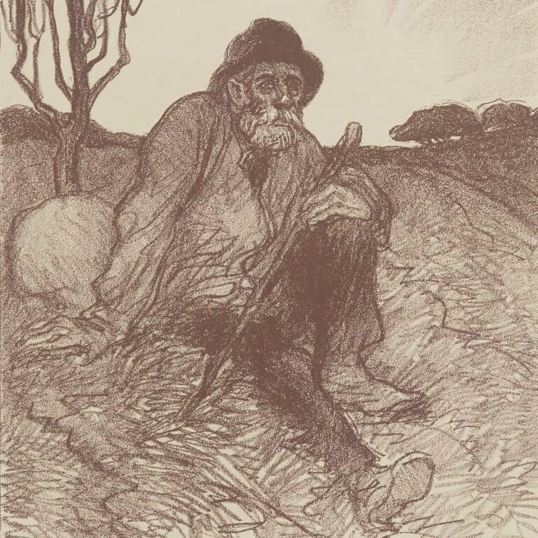 Théophile Alexandre Steinlen, Chemineau assis (1913)
